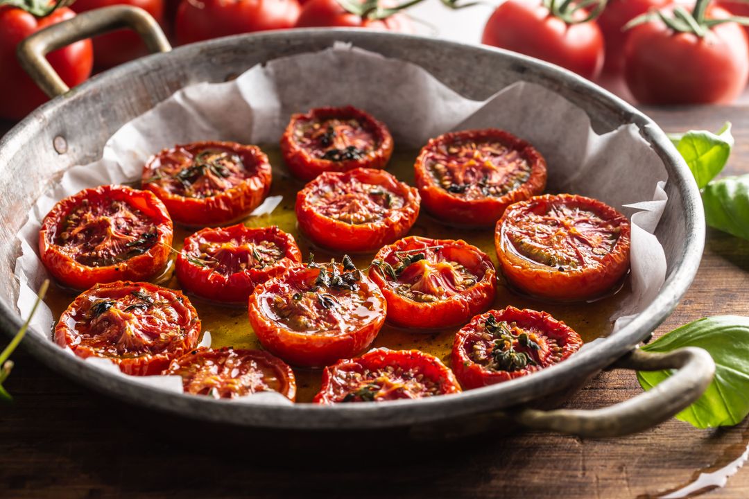 Roasted Tomatoes with EVOO and Thyme